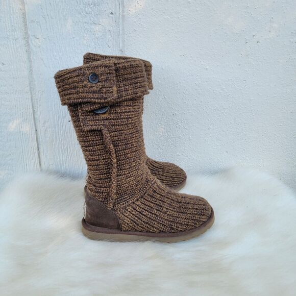 UGG Cardy Knit Tall Classic Boot S/N 5819 Women's Size 5 - Picture 6 of 7